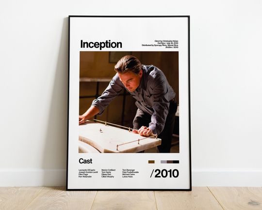 Inception - 2010 - Leonardo DiCaprio & Christopher Nolan - Movie Poster