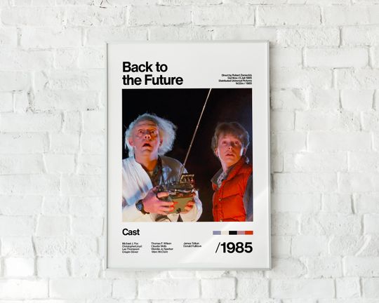 Back To The Future - 1985 - Michael J. Fox Christopher Lloyd - Movie Poster