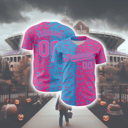 Halloween Horror Baseball Jersey Personalized Unisex Top