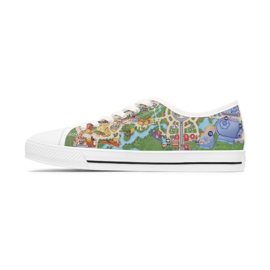 Disney Park Map Women's Low Top Sneakers