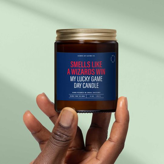 Smells Like A Wizards Win  Your Lucky Game Day Candle
