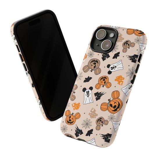 Disney Halloween Case Cute Halloween Mickey Phone Mickey Pumpkin and Ghost Samsung Case Compatible with iPhone