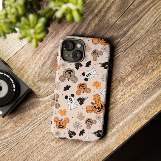Disney Halloween Case Cute Halloween Mickey Phone Mickey Pumpkin and Ghost Samsung Case Compatible with iPhone