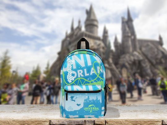 Custom Universal Studios Backpack Blue | Personalized Universal Studios Bag for Family Trip Orlando Florida Vacation Gift
