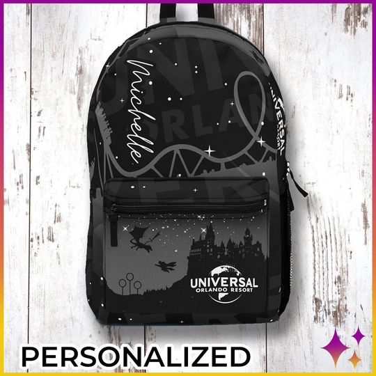 Custom Universal Studios Backpack Wizard | Personalized Wizard Universal Studios Family Trip Orlando Florida Vacation Gift