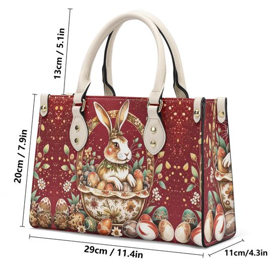 Easter Rabbit Egg Holiday or everyday bag art deco spring summer fall winter Handbag shoulder