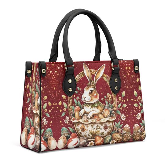 Easter Rabbit Egg Holiday or everyday bag art deco spring summer fall winter Handbag shoulder