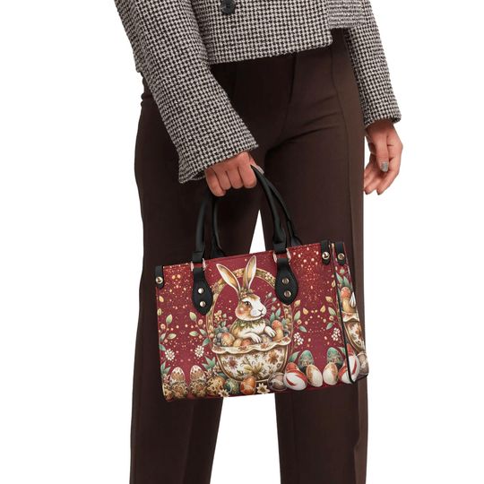 Easter Rabbit Egg Holiday or everyday bag art deco spring summer fall winter Handbag shoulder