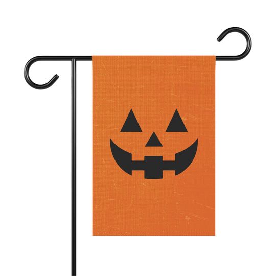 Halloween Garden flag, Jack-o-Lantern Flag, Pumpkin Garden Flag