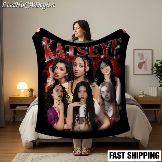 Kats Kpop Group Fleece Blanket for Fans Bedroom Bedding Keepsake