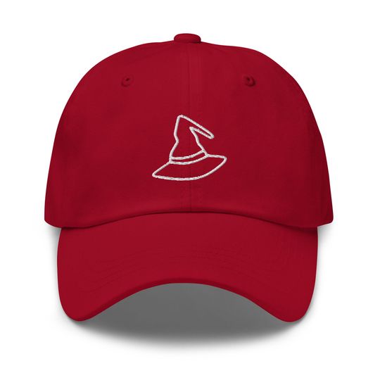 Halloween Hat Witch Hat  Dad Hat Unisex Baseball Cap Casual Embroidered
