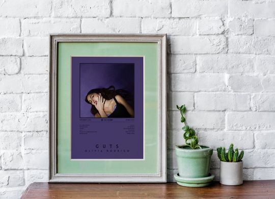 Olivia Rodrigo GUTS Colour Album Poster