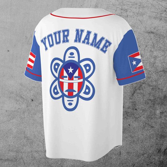Customize Name Puerto Rico Baseball Jersey