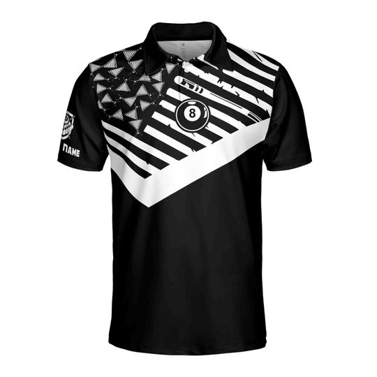 Funny White Middle Finger Skeleton Golf Men's Polo Shirt