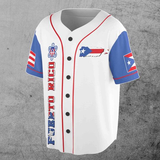 Customize Name Puerto Rico Baseball Jersey