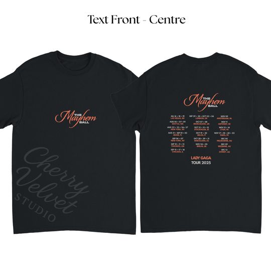 Ld ga Mayhem Ball Tour T-Shirt | Gaga Merch