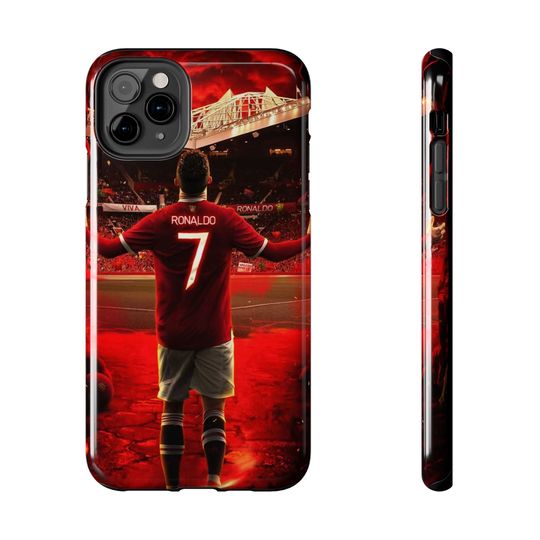 Ronaldo iPhone Case, Durable Soccer Protective Phone Cover