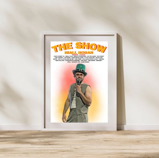 Niall Horan 'The Show' Inspired Prague Setlist Poster
