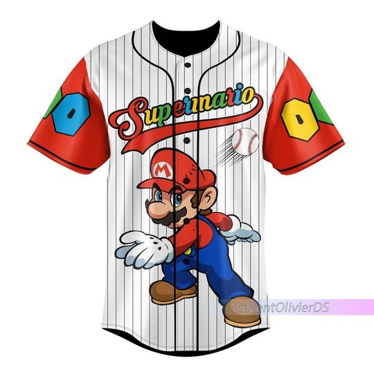 Custom Super Mario Baseball Jersey