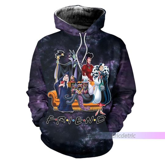 Villains Maleficent Hoodie, Disney Villains Hoodie, Funny Friends, Halloween Gift