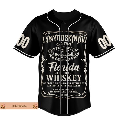 Custom Lynyrd Skynyrd Jersey, Lynyrd Skynyrd Baseball Jersey