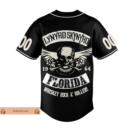 Custom Lynyrd Skynyrd Jersey, Lynyrd Skynyrd Baseball Jersey