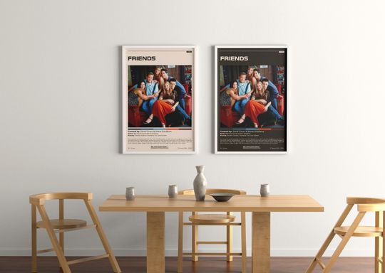 Friends TV Show / Friends TV Show Poster / Minimalist Movie Poster