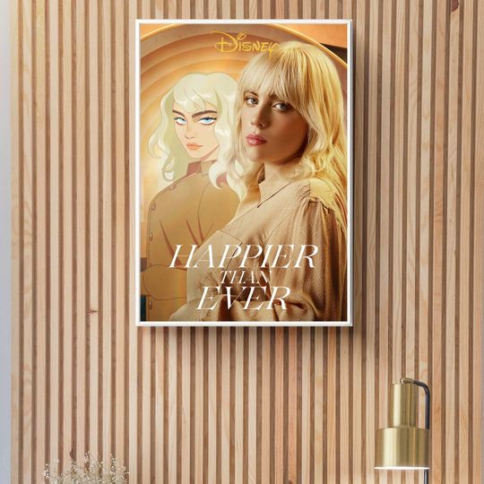 Billie Eilish Happier Than Ever Poster, Hit Me Hard And Soft, Gift