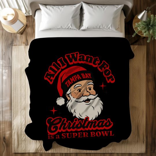 Tampa Bay Football Fleece Blanket - Christmas Super Bowl Gift for Buccaneers Fans