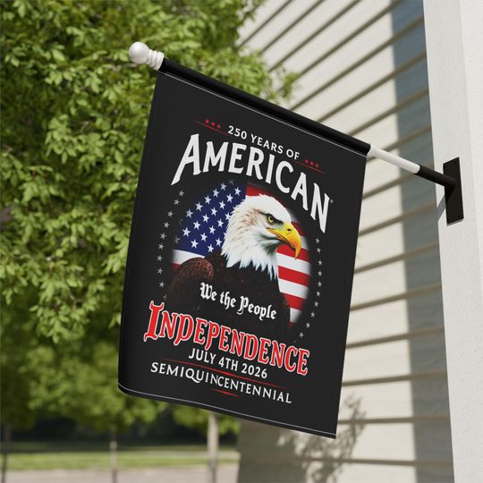 Semiquincentennial Flag 250 Years of America Patriotic Garden Banner