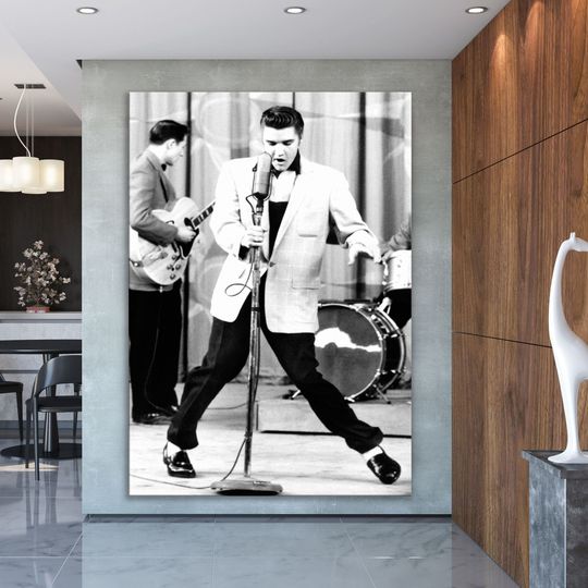 Elvis Presley  Rock and Roll Canvas Wall Art Print