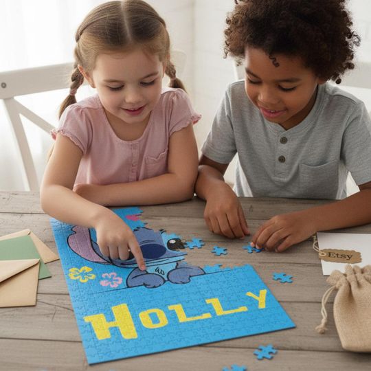 Lilo and Stitch Jigsaw Puzzle - Children's Puzzle Gift, Relaxing Activity, Personalized