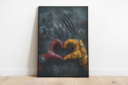 Deadpool and Wolverine Avengers Mcu Poster