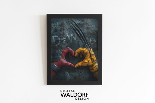 Deadpool and Wolverine Avengers Mcu Poster