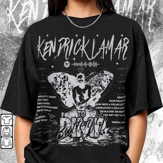 Kendrick Lamar To Pimp A Butterfly Album 90s Rap Music Shirt