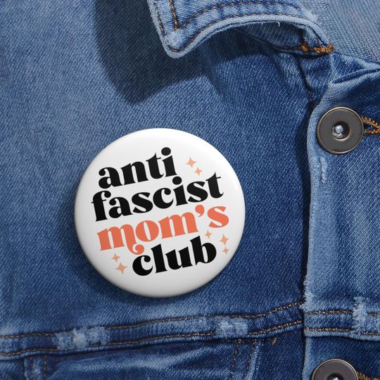 Anti Fascism Pin, Political Activist Badge, Anti Trump Protest Pin, Social Justice Gift,Resist Fascism Button,Upside Down Flag,Mothers Day