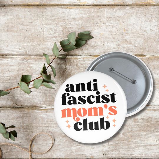 Anti Fascism Pin, Political Activist Badge, Anti Trump Protest Pin, Social Justice Gift,Resist Fascism Button,Upside Down Flag,Mothers Day