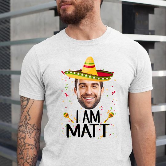 Personalized Cinco De Mayo Birthday Shirt, Custom Photo Fiesta Tee
