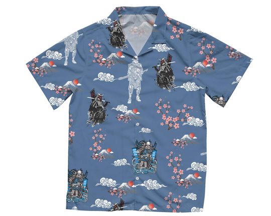 Boba Fett Darth Vader Stormtrooper Samurai Hawaiian Shirt
