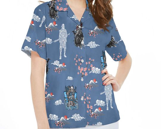 Boba Fett Darth Vader Stormtrooper Samurai Hawaiian Shirt