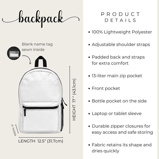 Personalized Minecraft Inspired Backpack, Gamer School Bag