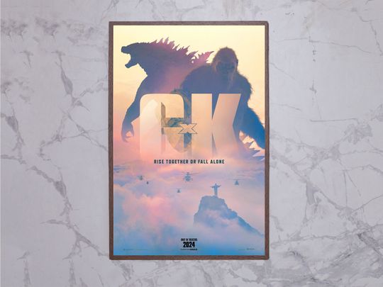 God zilla vs Kong: The New Empire Movie Poster, 2024 Film Poster