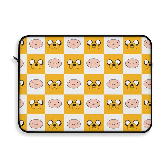 Adventure Time Laptop Sleeve, Finn The Human Jake The Dog Laptop Case Tech Accessory