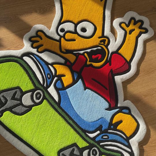 Bart Simpson Skateboard Rug