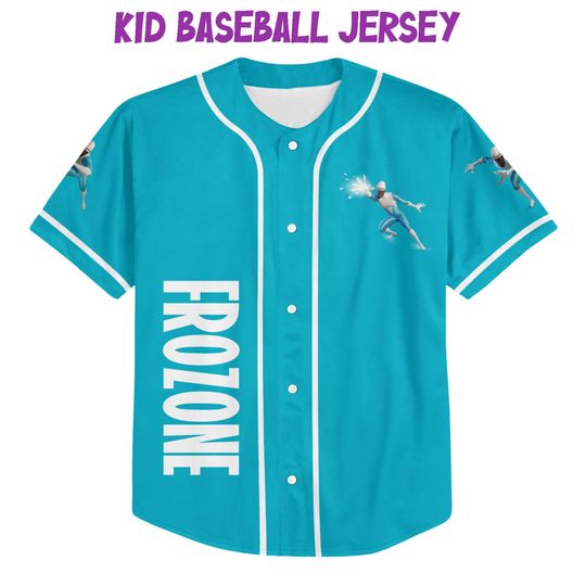 Personalized Disney The Incredibles Frozone Baseball Jersey