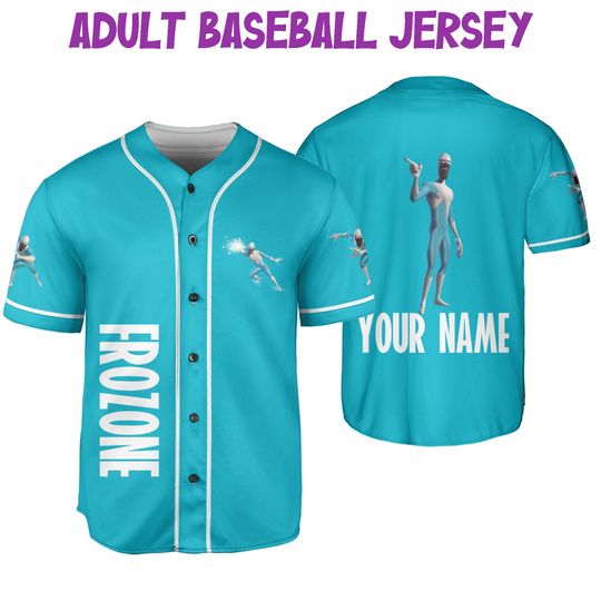 Personalized Disney The Incredibles Frozone Baseball Jersey