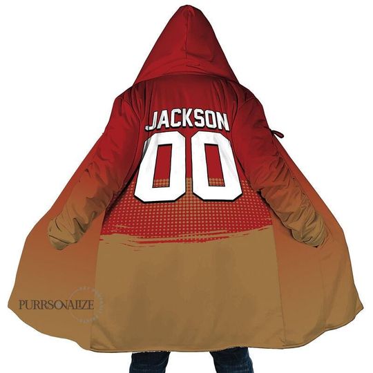 Personalized San Francisco Football Hoodie Blanket, Gift for Football Team, Sports Favorite Team