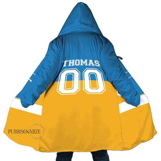 Personalized Los Angeles Football Hoodie Blanket, Gift for Football Team, Sports Favorite Team