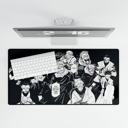Sukuna Jujutsu Satoru Desk Mat