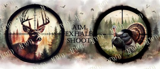 40oz Hunting Sublimation Design
